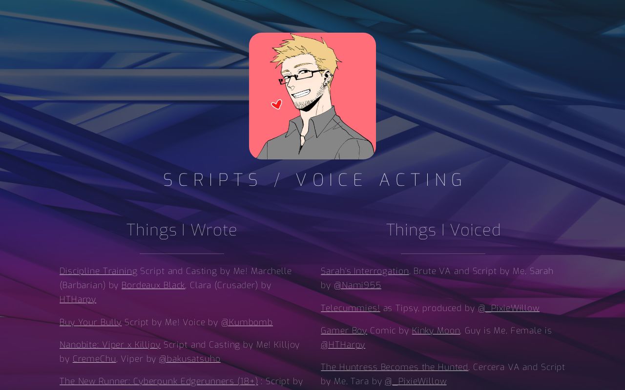 Scripts / Voice Acting